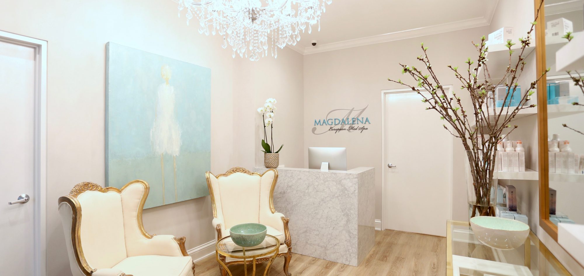 magdalena medical spa services waiting room


